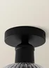 ValueLights Maddison Matte Black Flush Ceiling Light - One Size Image 6