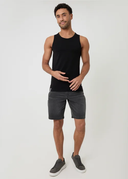 Threadbare Multi 3-Pack Cotton Crew Neck Vests - M Image 4