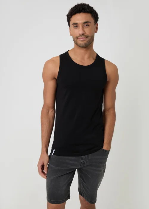 Threadbare Multi 3-Pack Cotton Crew Neck Vests - M Image 2
