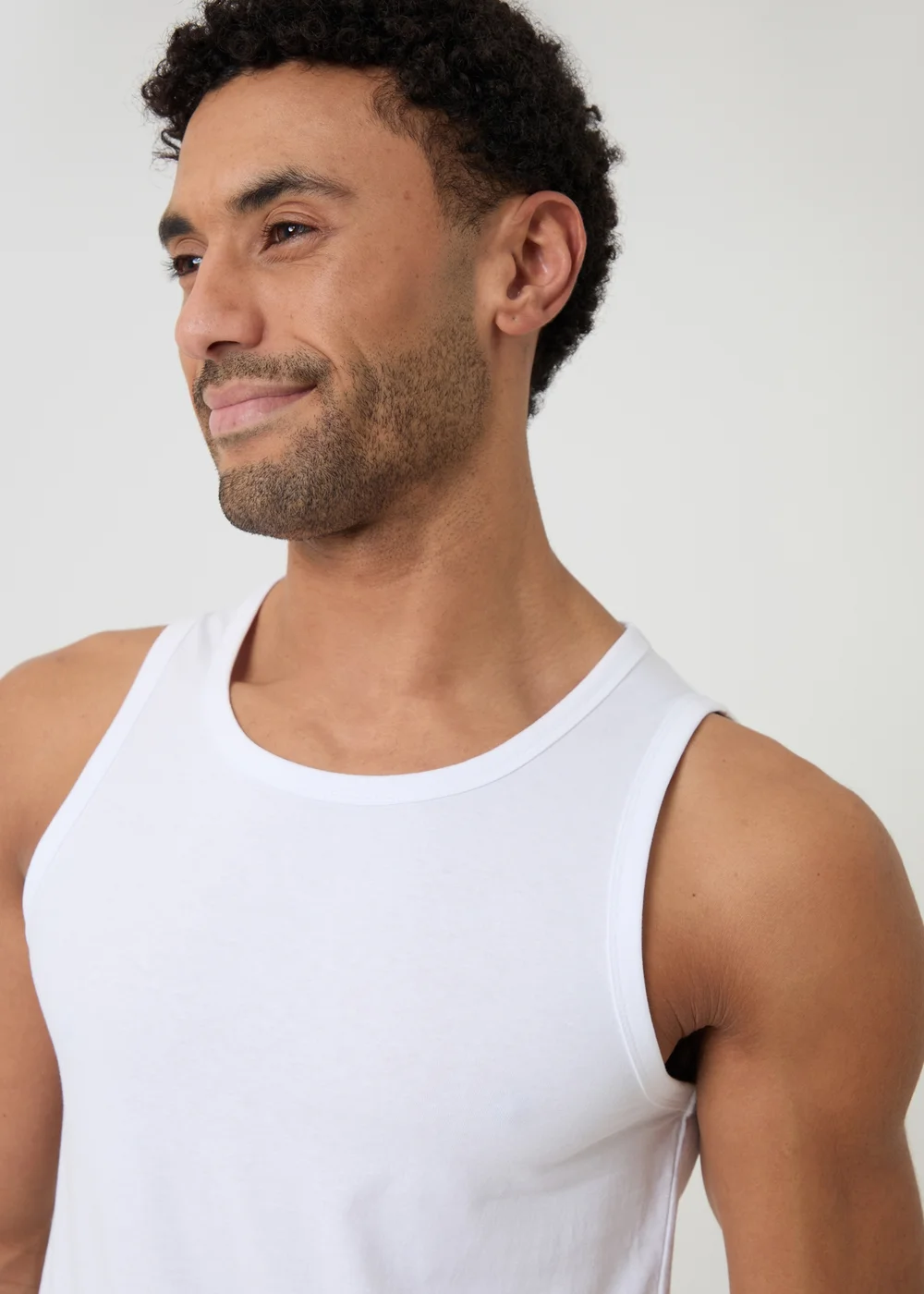 Threadbare Multi 3-Pack Cotton Crew Neck Vests - M Image 5