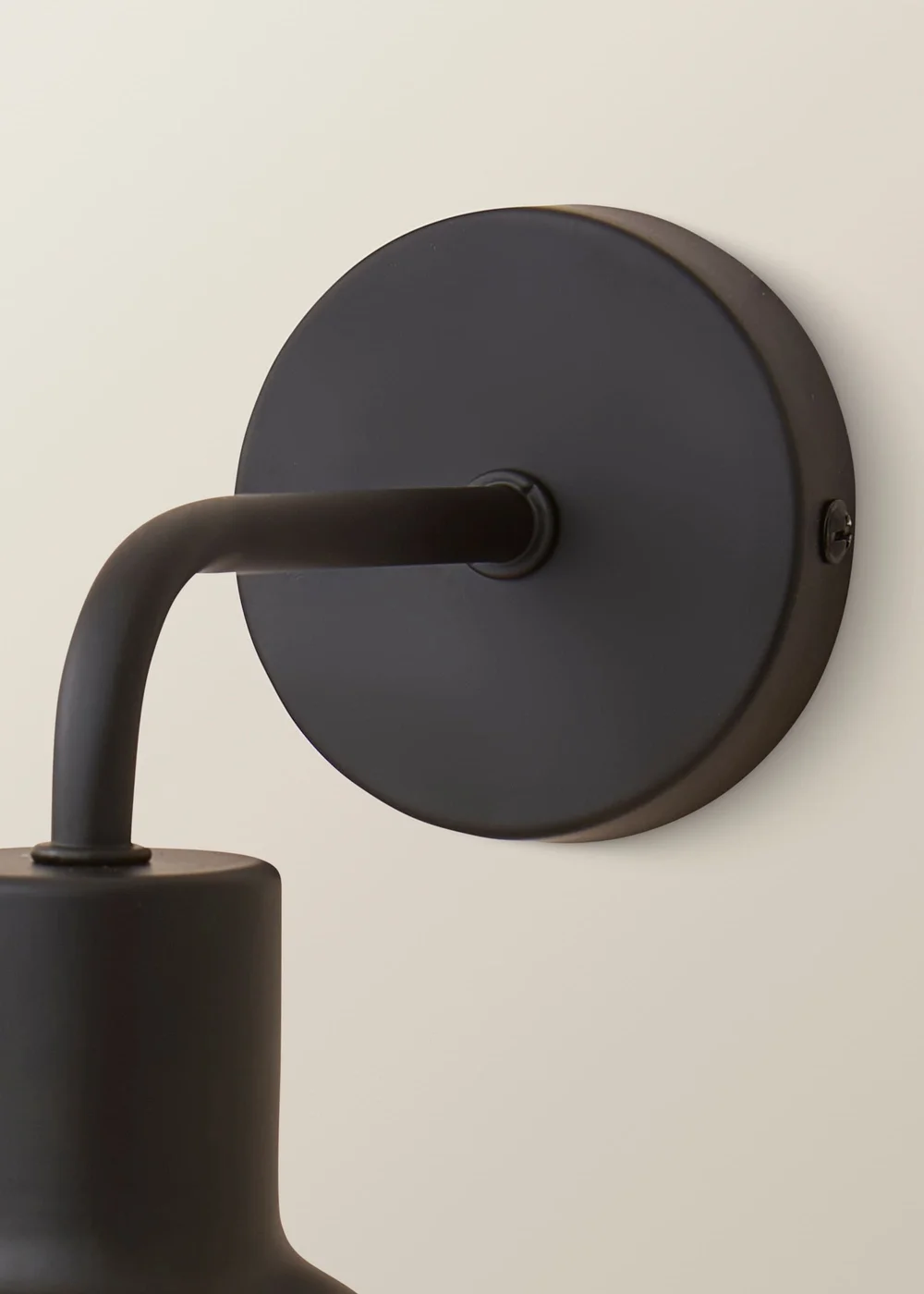 ValueLights Bellamy Matte Black Wired Wall Light - One Size Image 6