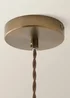 ValueLights Kira Dome Glass Brushed Brass Ceiling Light - One Size Image 6