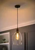 ValueLights Kira Dome Glass Brushed Brass Ceiling Light - One Size Image 2