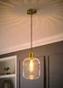 ValueLights Emery Oval Brushed Gold Ceiling Light - One Size Image 2