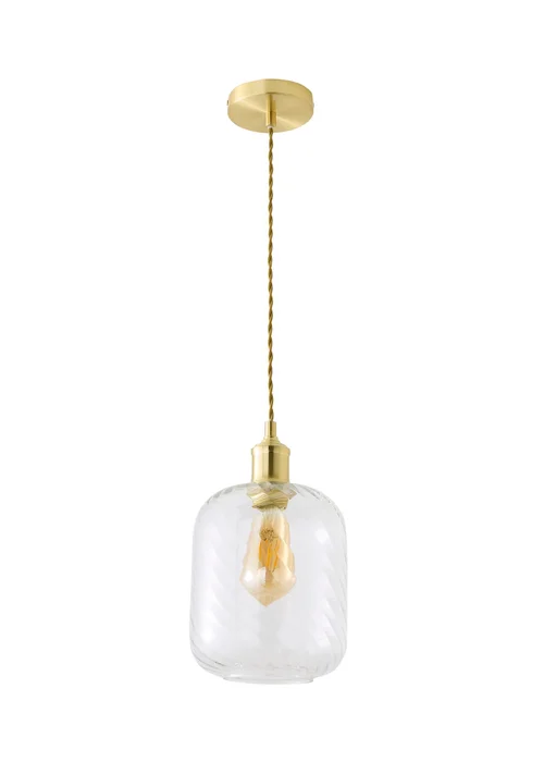 ValueLights Emery Oval Brushed Gold Ceiling Light - One Size Image 5