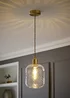 ValueLights Emery Oval Brushed Gold Ceiling Light - One Size Image 1