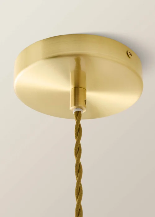 ValueLights Emery Oval Brushed Gold Ceiling Light - One Size Image 6