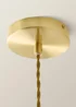 ValueLights Emery Oval Brushed Gold Ceiling Light - One Size Image 6
