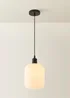 ValueLights Emery Frosted Swirl Matte Black Ceiling Light - One Size Image 3