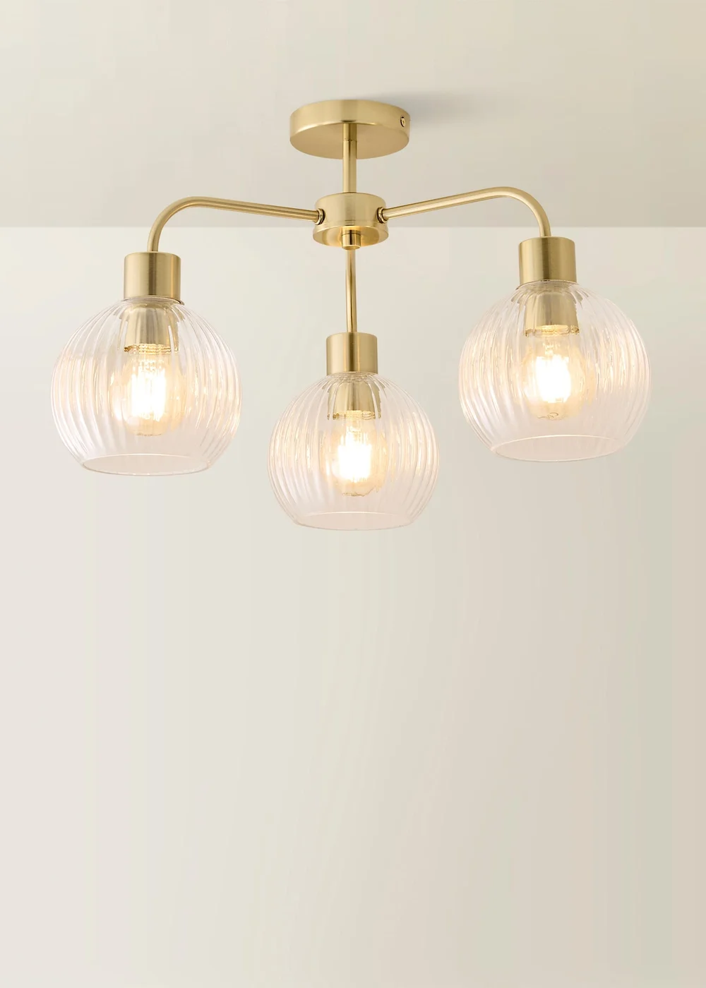 ValueLights Maddison Brushed Gold Multi Arm Ceiling Light - One Size Image 3