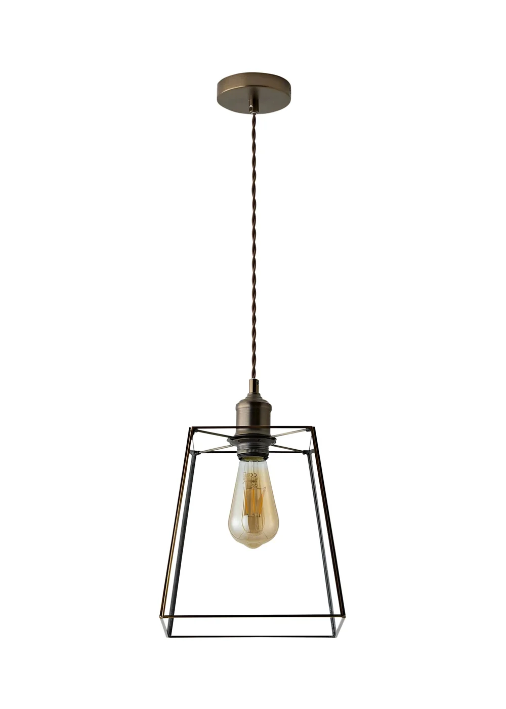 ValueLights Susie Antique Brass Ceiling Light - One Size Image 5