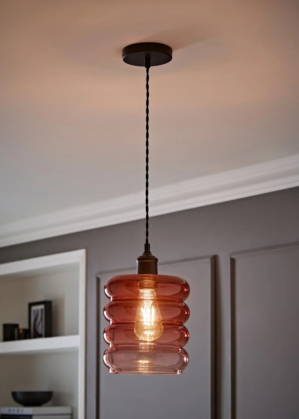 ValueLights Giselle Berry Stacked Matte Black Ceiling Light - One Size Image 1