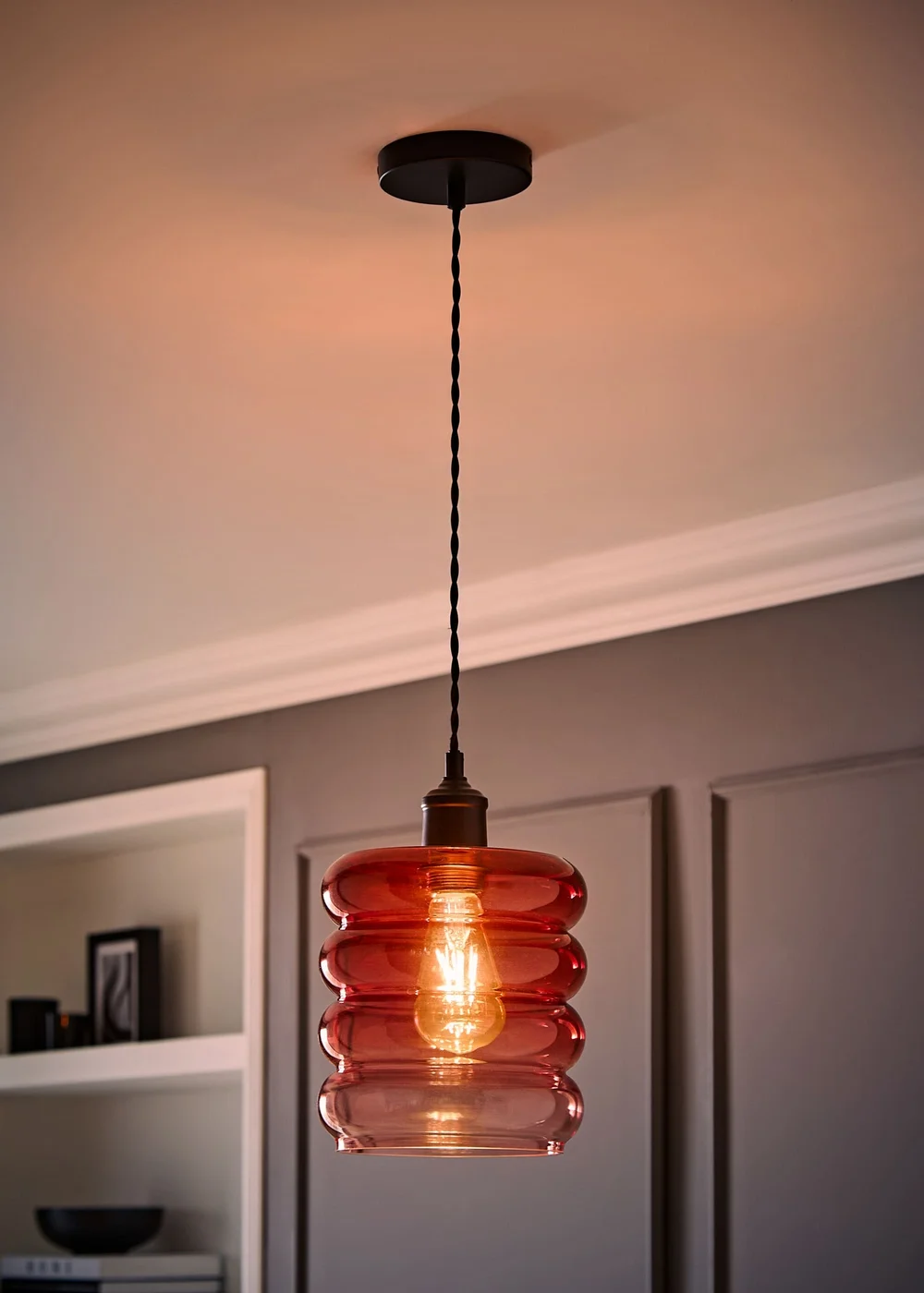 ValueLights Giselle Berry Stacked Matte Black Ceiling Light - One Size Image 2