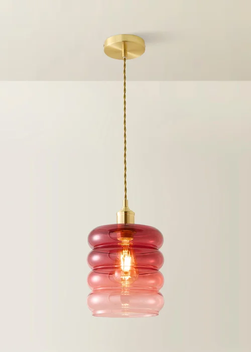 ValueLights Giselle Berry Stacked Brushed Gold Ceiling Light - One Size Image 3