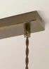 ValueLights Susie Antique Brass 3 Drop Diner Ceiling Light - One Size Image 6