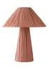 ValueLights Kaiya Pink Paper Woven Table Lamp - One Size Image 4