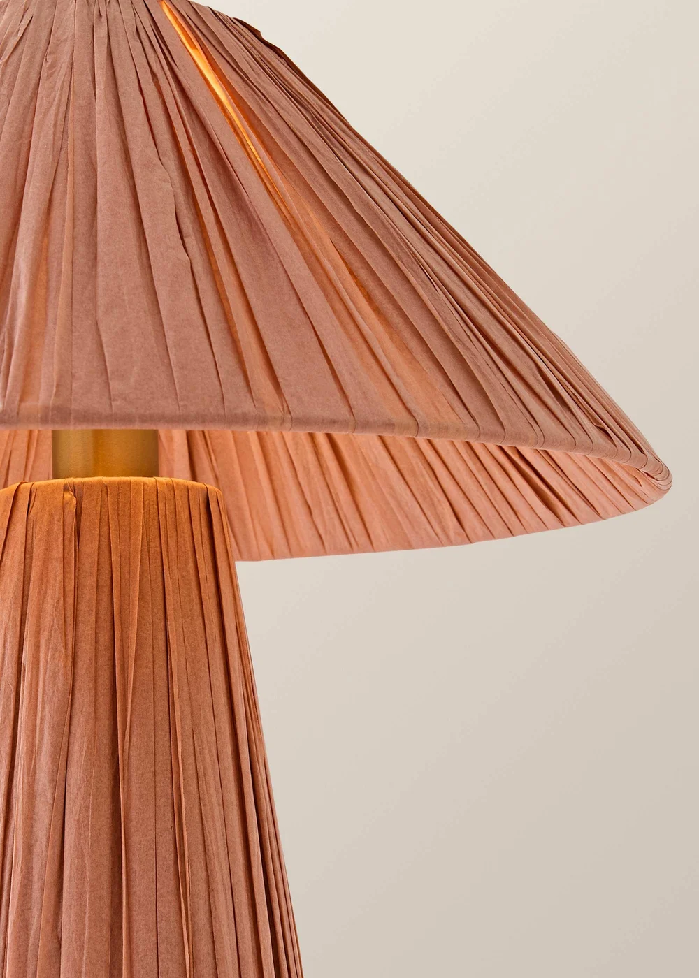 ValueLights Kaiya Pink Paper Woven Table Lamp - One Size Image 3