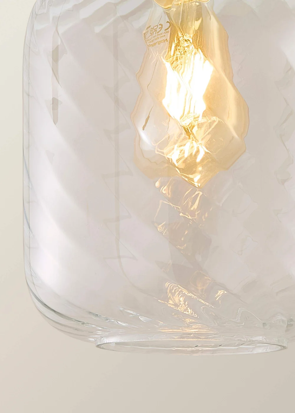 ValueLights Emery Swirl Brushed Gold 3 Drop Diner Ceiling Light - One Size Image 4