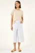 Roman White Wide Hem Cropped Trouser - 10 Image 2