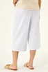 Roman White Wide Hem Cropped Trouser - 10 Image 3