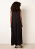 Blue Vanilla Black Pleat Front Diamante Jumpsuit - S/M Image 4