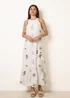 Blue Vanilla Stone Halter Neck Embroidered Dress - S Image 3