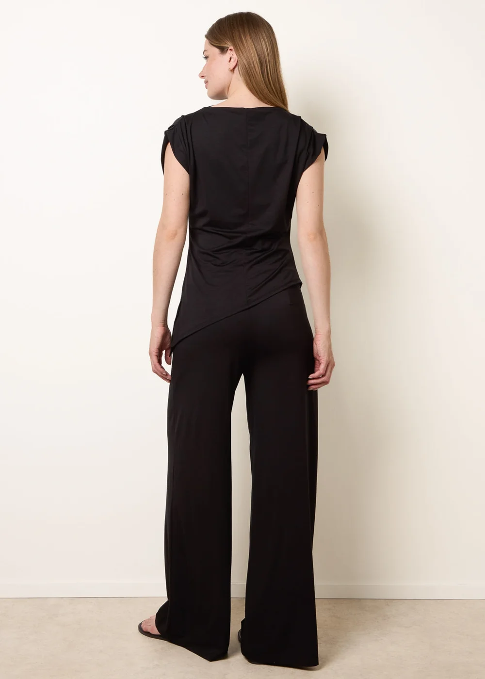 Blue Vanilla Black Soft Jersey Asymmetric Hem Set - S/M Image 4