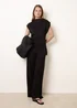 Blue Vanilla Black Soft Jersey Asymmetric Hem Set - S/M Image 1
