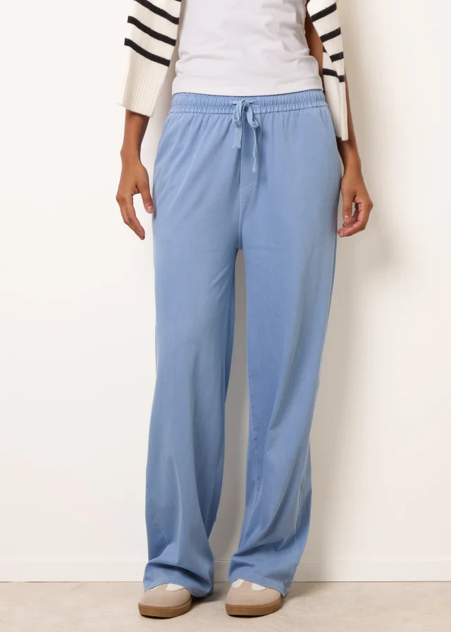 Blue Vanilla Blue Elastic Waist Trousers