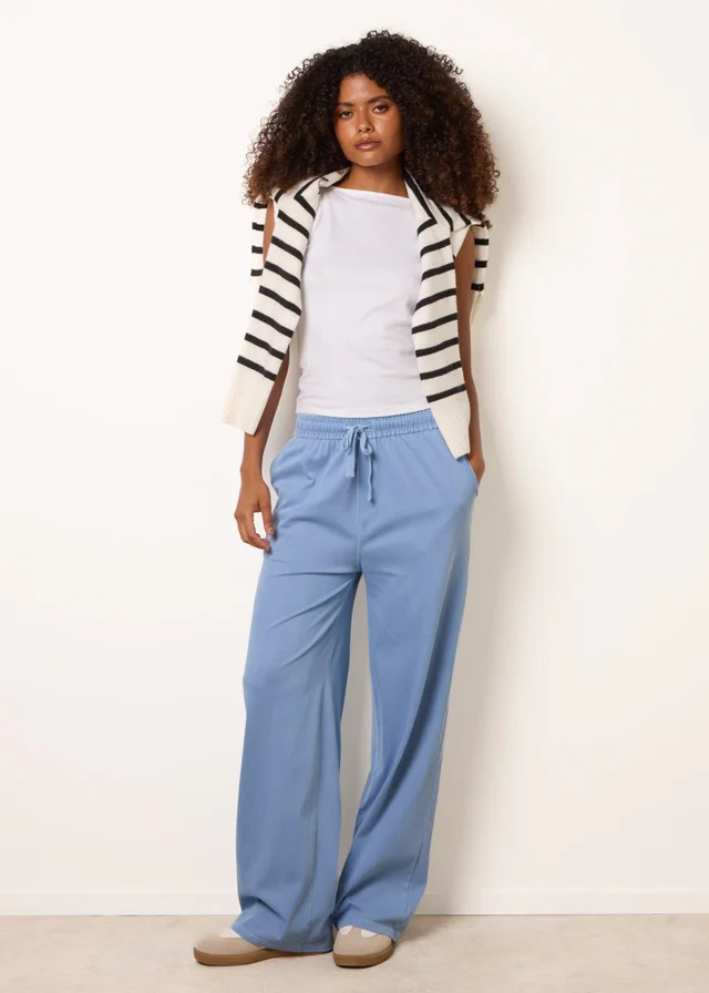 Blue Vanilla Blue Elastic Waist Trousers