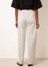 Blue Vanilla White Elastic Waist Trousers - S Image 4