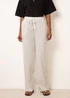 Blue Vanilla White Elastic Waist Trousers - S Image 2