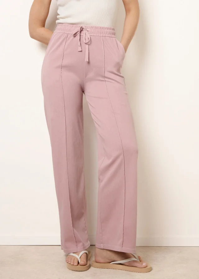 Blue Vanilla Pink Seam Detail Trousers