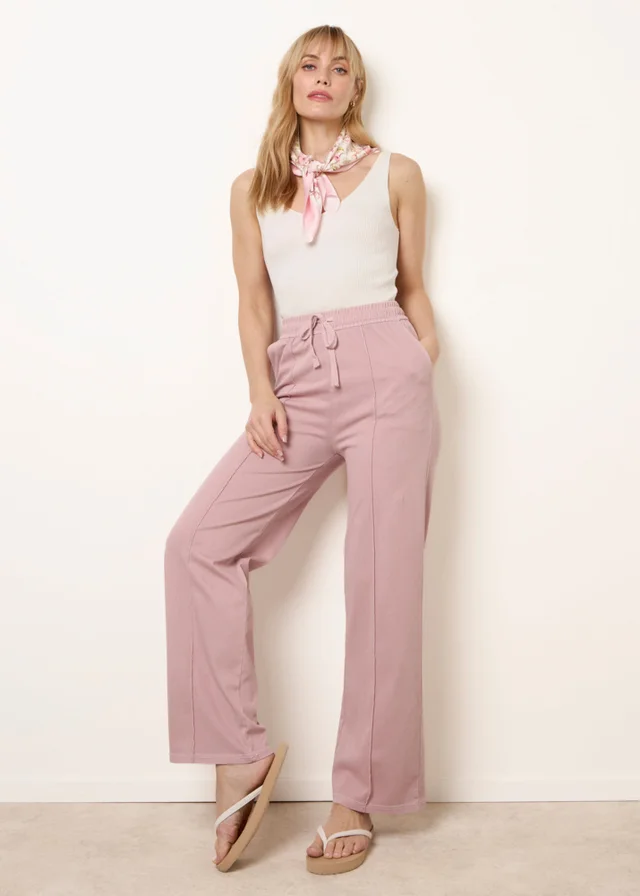 Blue Vanilla Pink Seam Detail Trousers