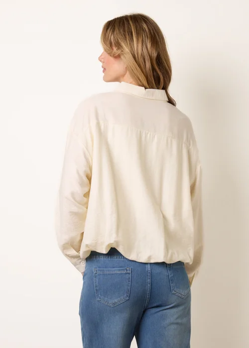 Blue Vanilla Ivory Relaxed Button-Up Shirt - M/L Image 4