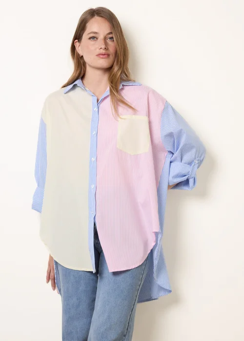 Blue Vanilla Multi Multi Coloured Stripe Shirt - One Size Image 2