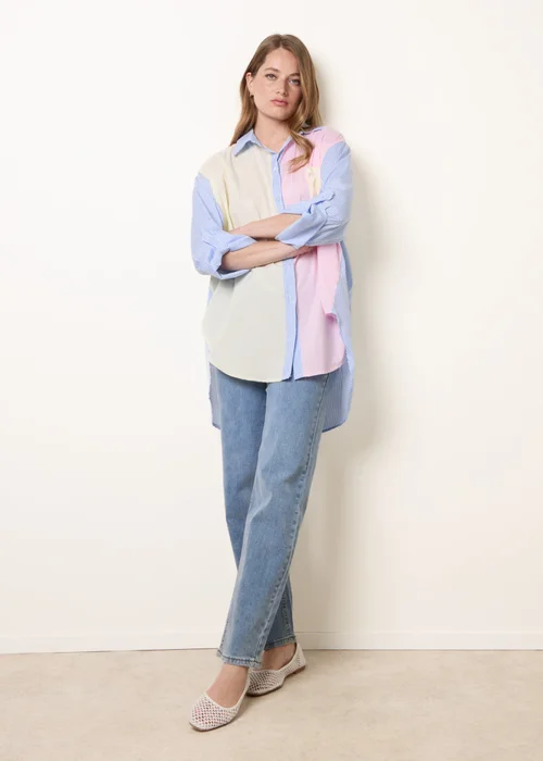 Blue Vanilla Multi Multi Coloured Stripe Shirt - One Size Image 3