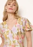 Blue Vanilla Multi Floral Peplum Top - XL Image 3