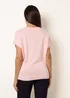 Blue Vanilla Pink Short Sleeve Texture Knit Top - M/L Image 4