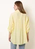 Blue Vanilla Yellow Scarf Viscose Crinkle Shirt - One Size Image 4