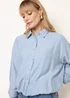 Blue Vanilla Blue Relaxed Button-Up Shirt - S/M Image 3