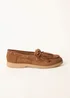 Blue Vanilla Taupe Tassel Detail Loafers - 3 Image 2