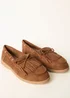 Blue Vanilla Taupe Tassel Detail Loafers - 3 Image 1
