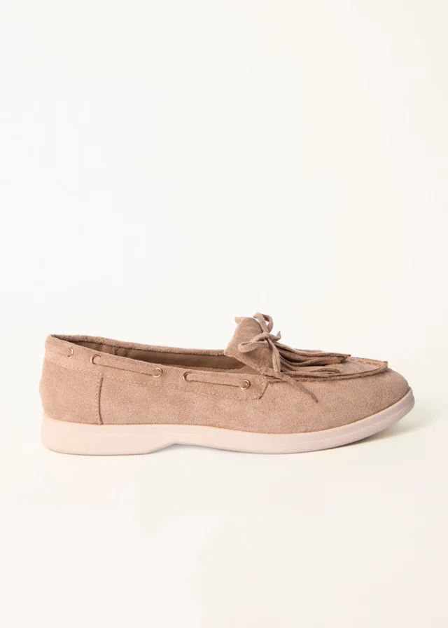 Blue Vanilla Stone Tassel Detail Loafers