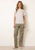 Blue Vanilla Ivory Short Sleeve Texture Knit Top - S/M Image 2