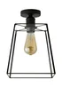 ValueLights Susie Matte Black Flush Ceiling Light - One Size Image 4