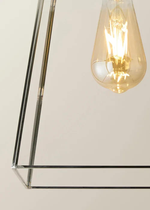 ValueLights Susie Chrome Flush Ceiling Light - One Size Image 3