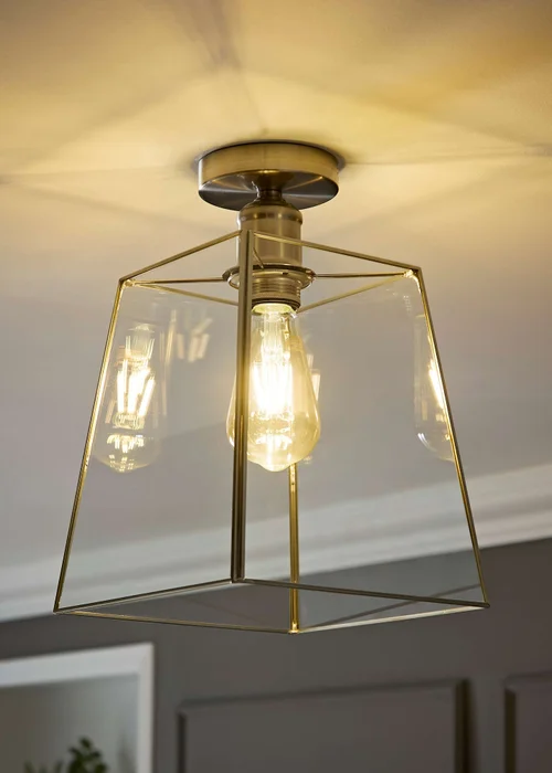 ValueLights Susie Chrome Flush Ceiling Light - One Size Image 5