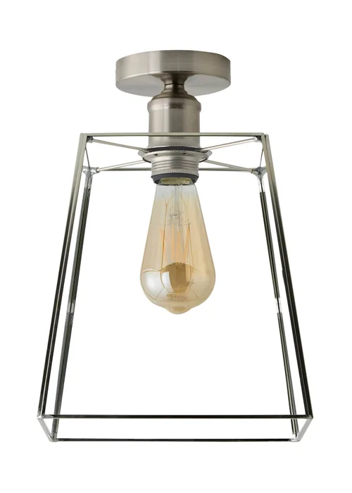 ValueLights Susie Chrome Flush Ceiling Light - One Size Image 4