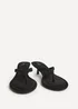 Linzi Ascend Black Faux Suede Mule Heels - 5 Image 3
